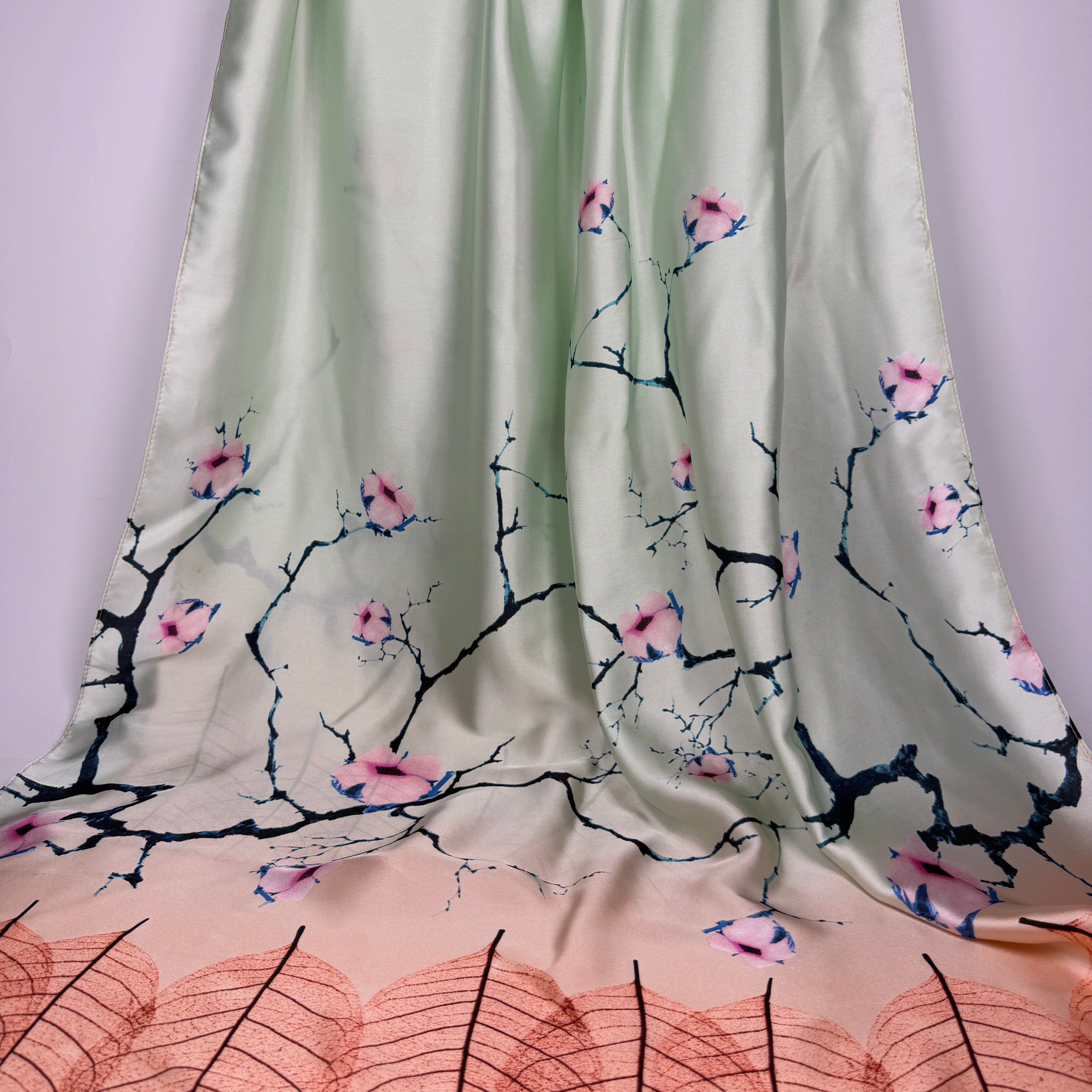 Blush Sakura Silk Scarf