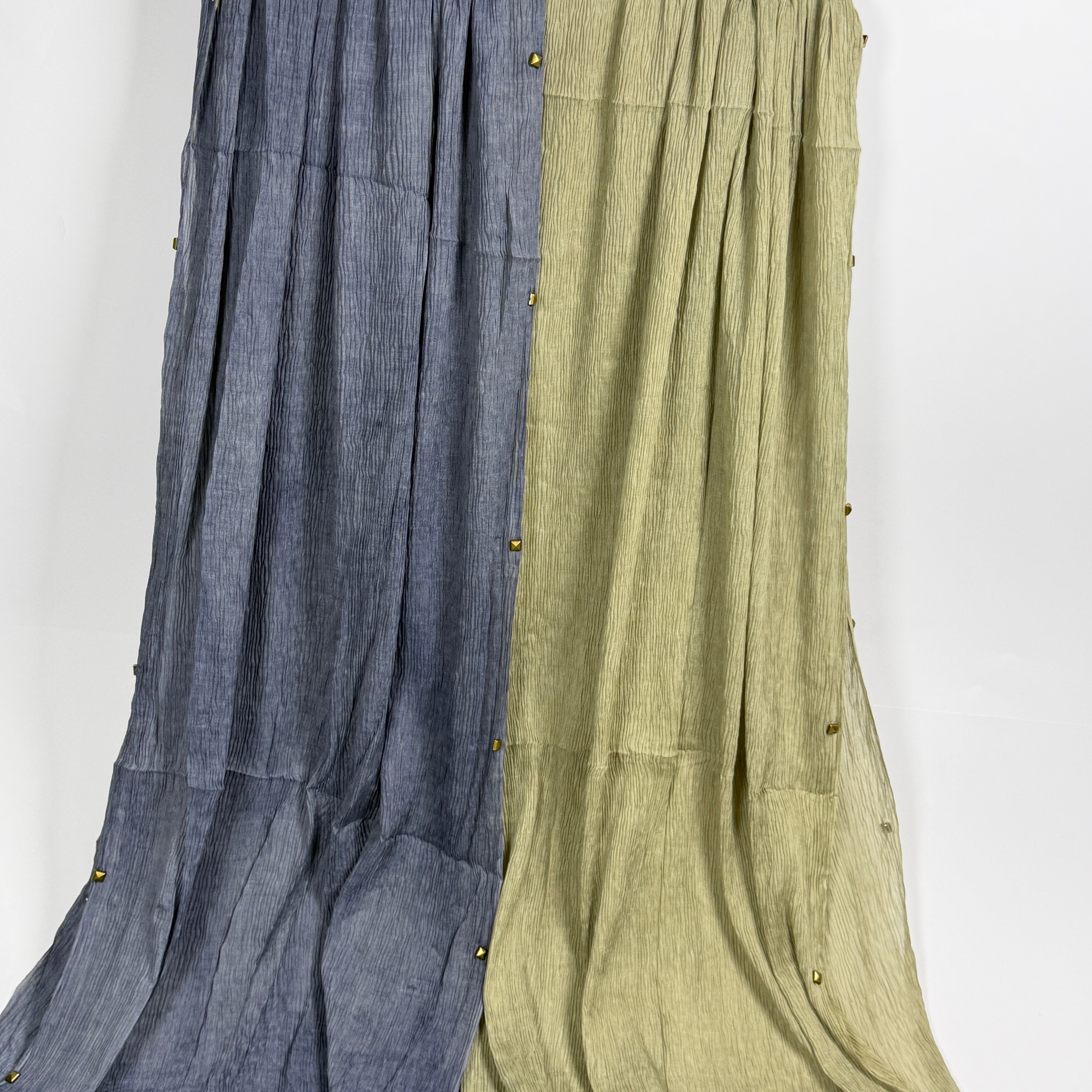 Buttoned Crinkle Scarves