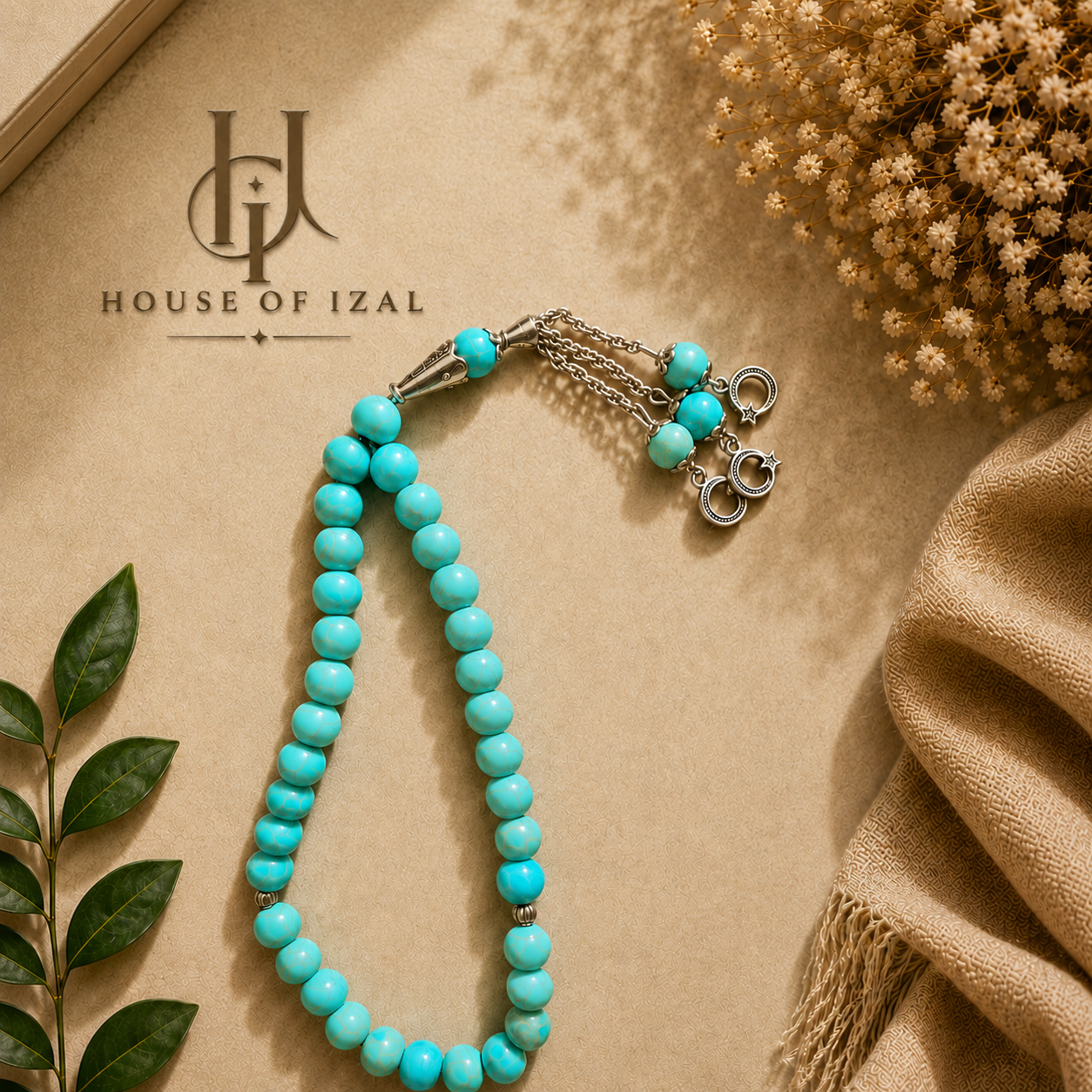 Feroza Tasbeeh (Prayer Beads)