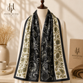 Noir Éclat Silk Scarf