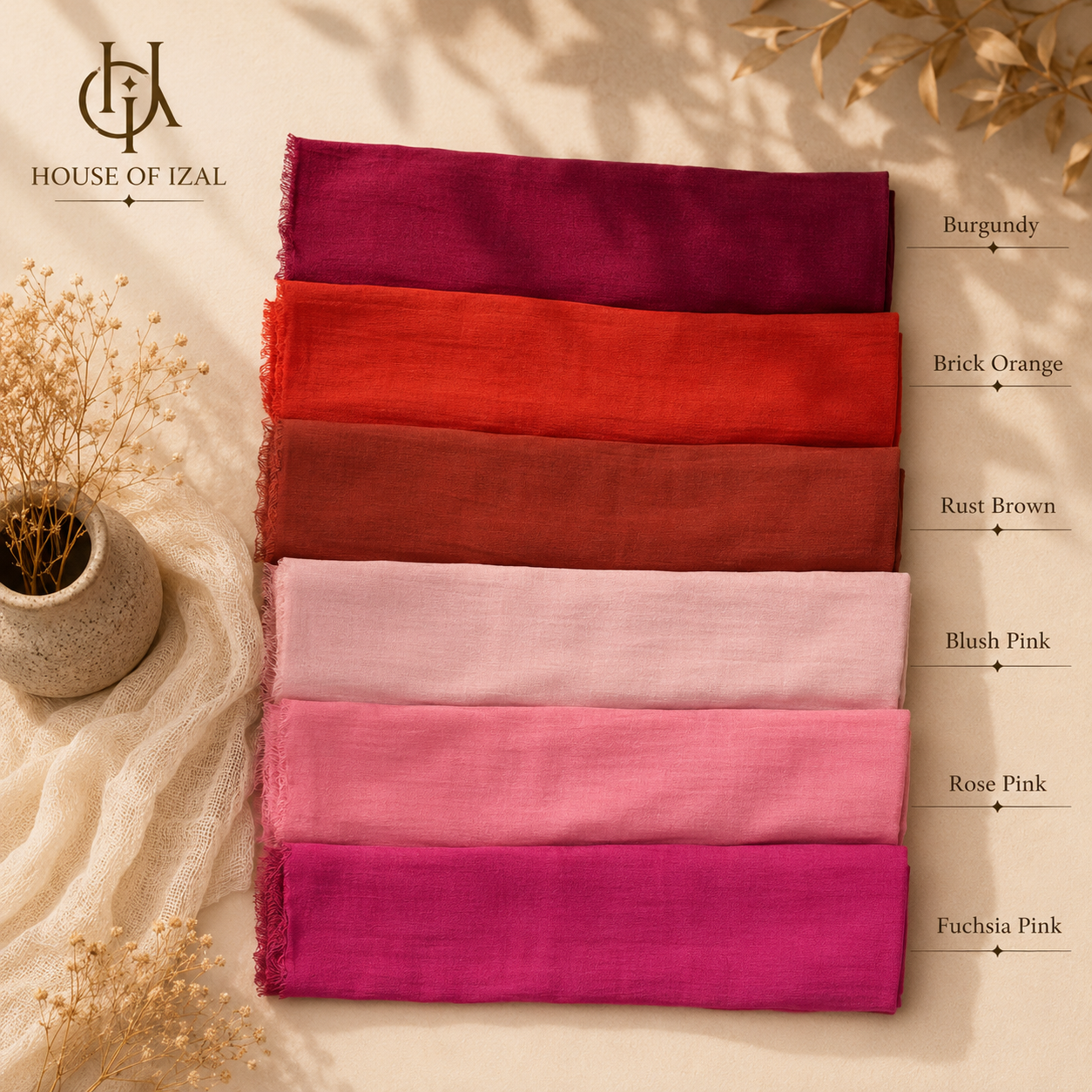 Pure Lawn (Red and Pink Shades)