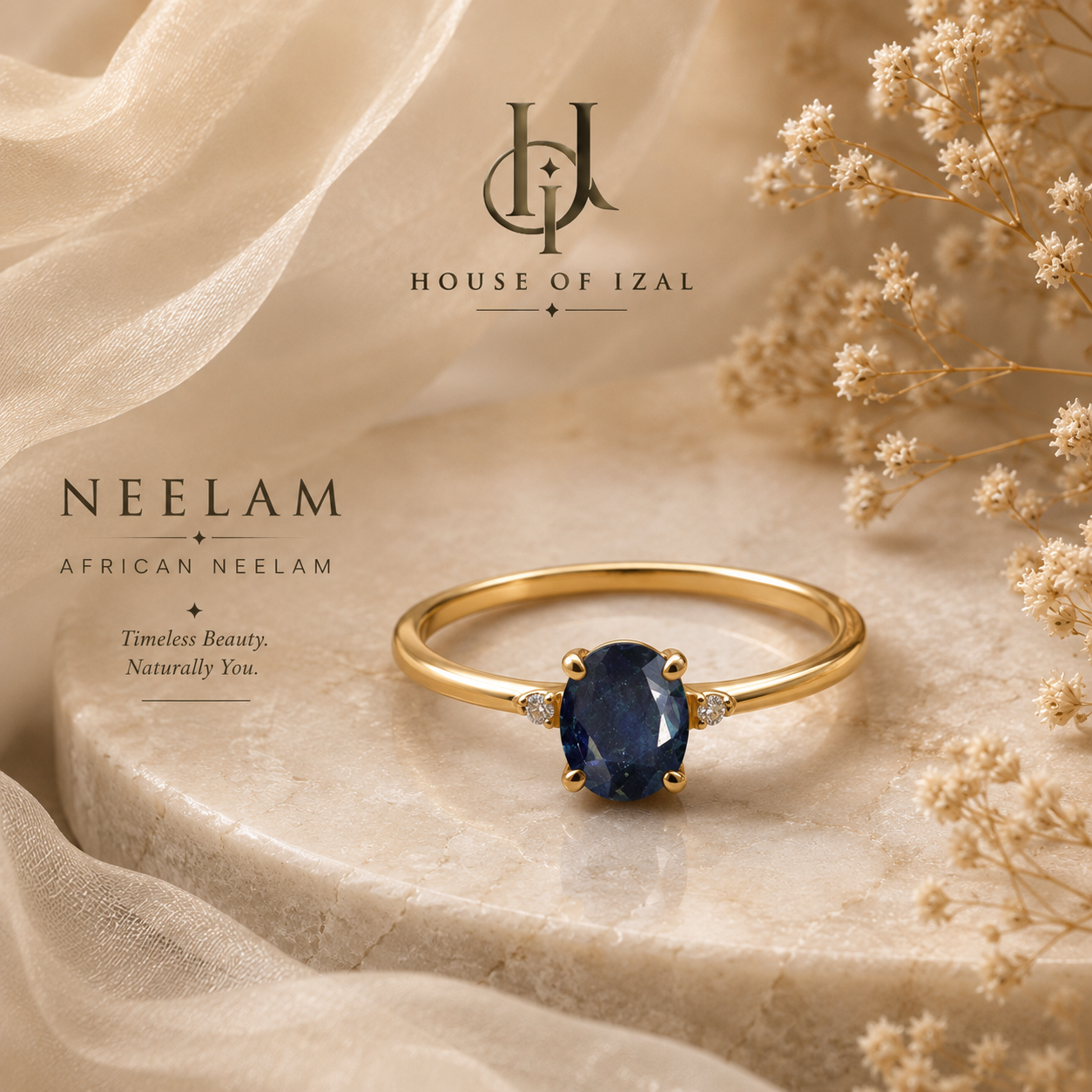 African Neelam (Blue Sapphire)
