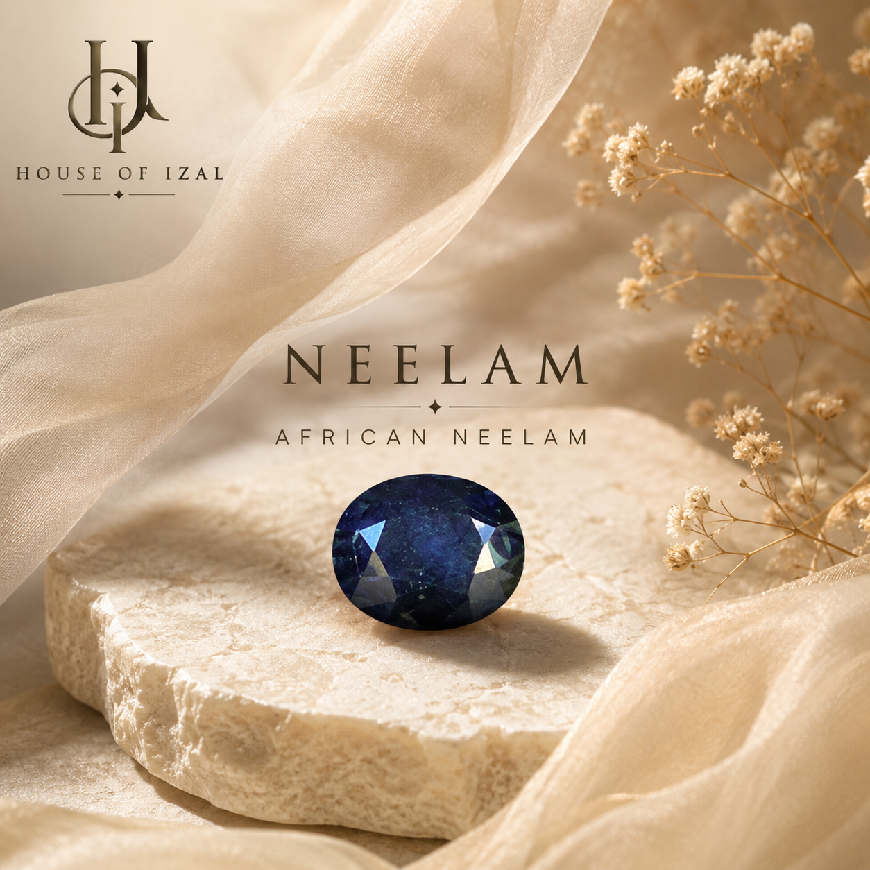 African Neelam (Blue Sapphire)