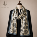 Pearl Petals Silk Scarf