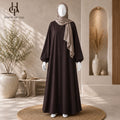 Brown Plain Abaya