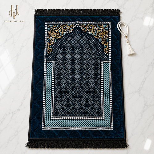 Blue Jaa-e-Namaz (Prayer Mat)