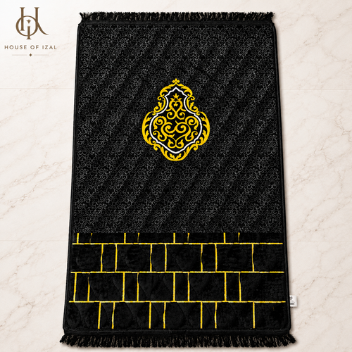 Black Jaa-e-Namaz (Prayer Mat)
