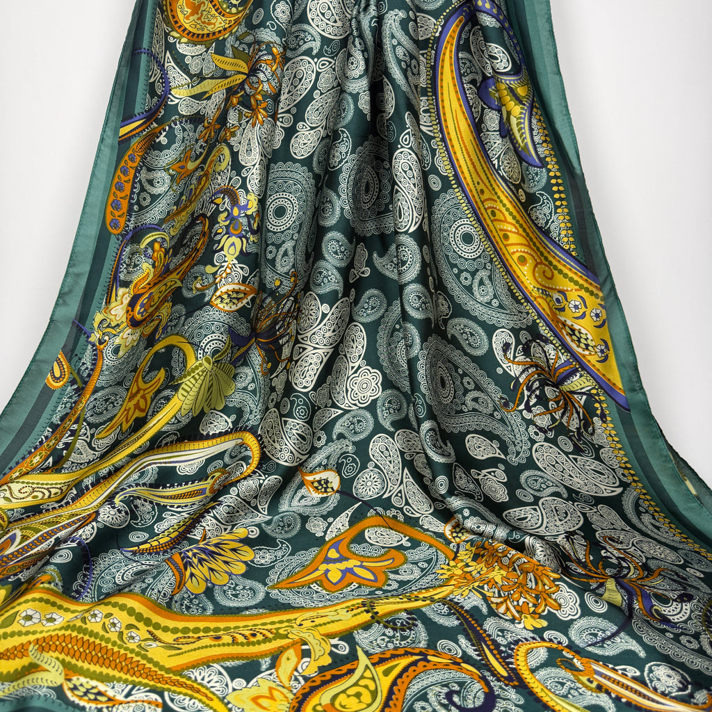 Persian Emarald Silk Scarf