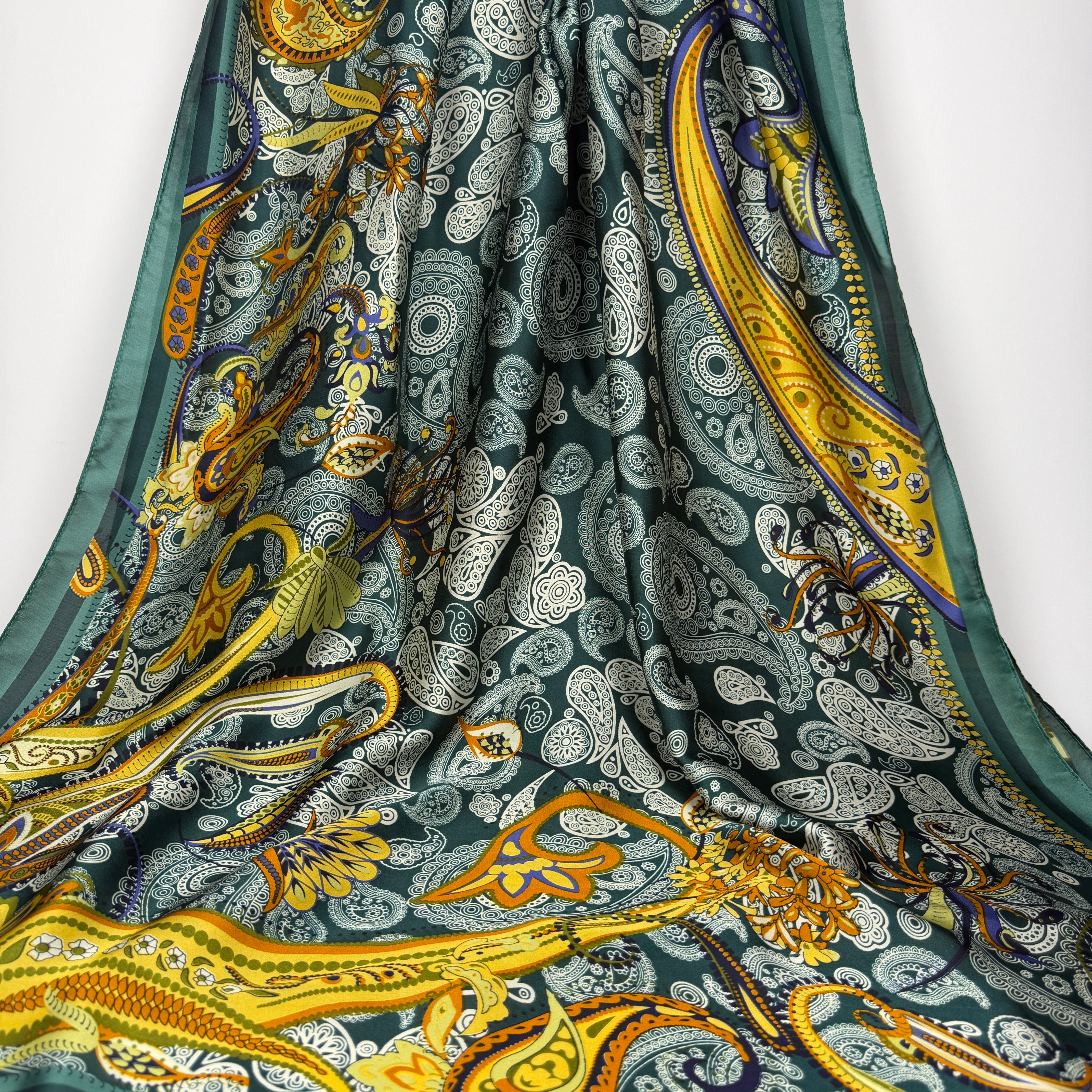 Persian Emarald Silk Scarf