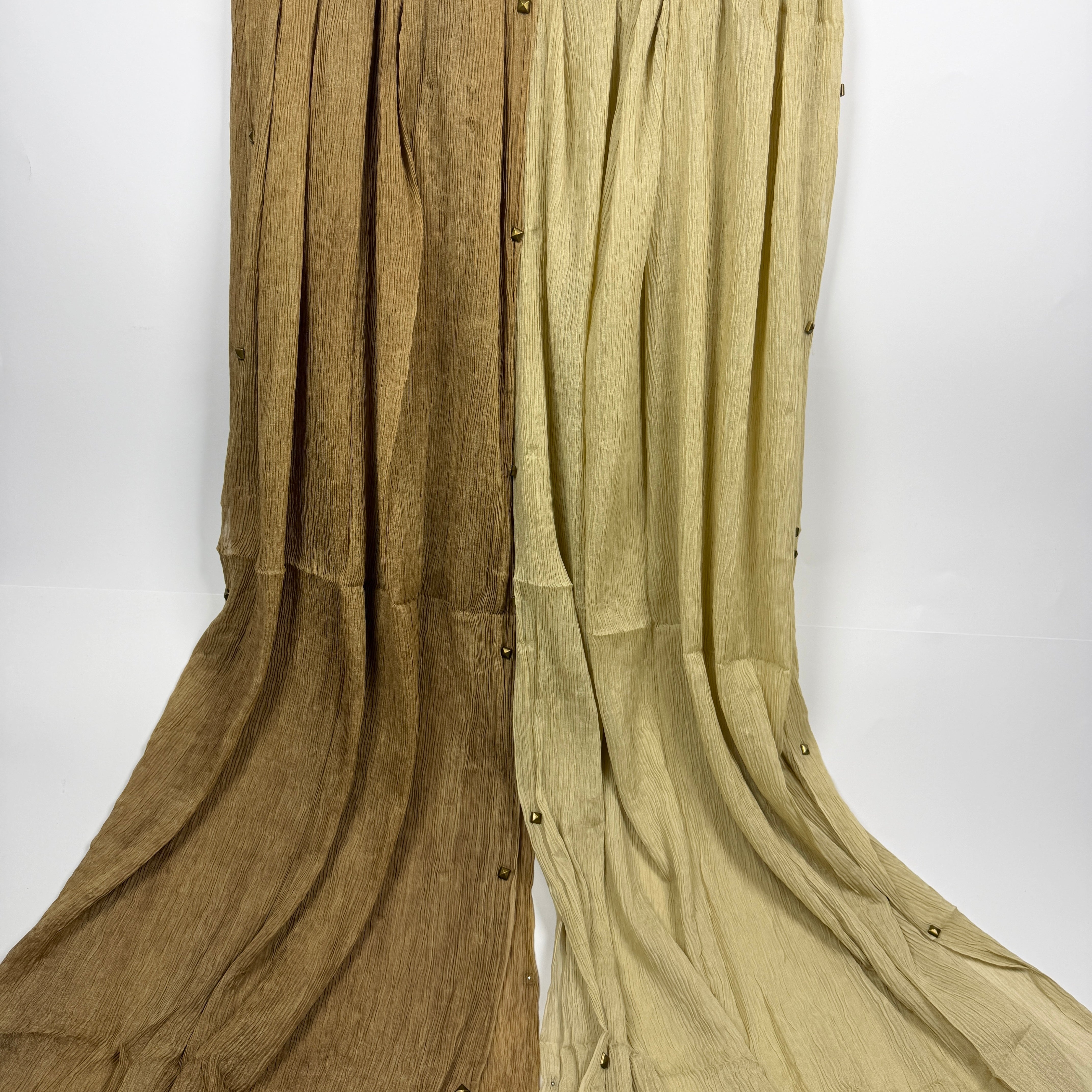 Buttoned Crinkle Scarves