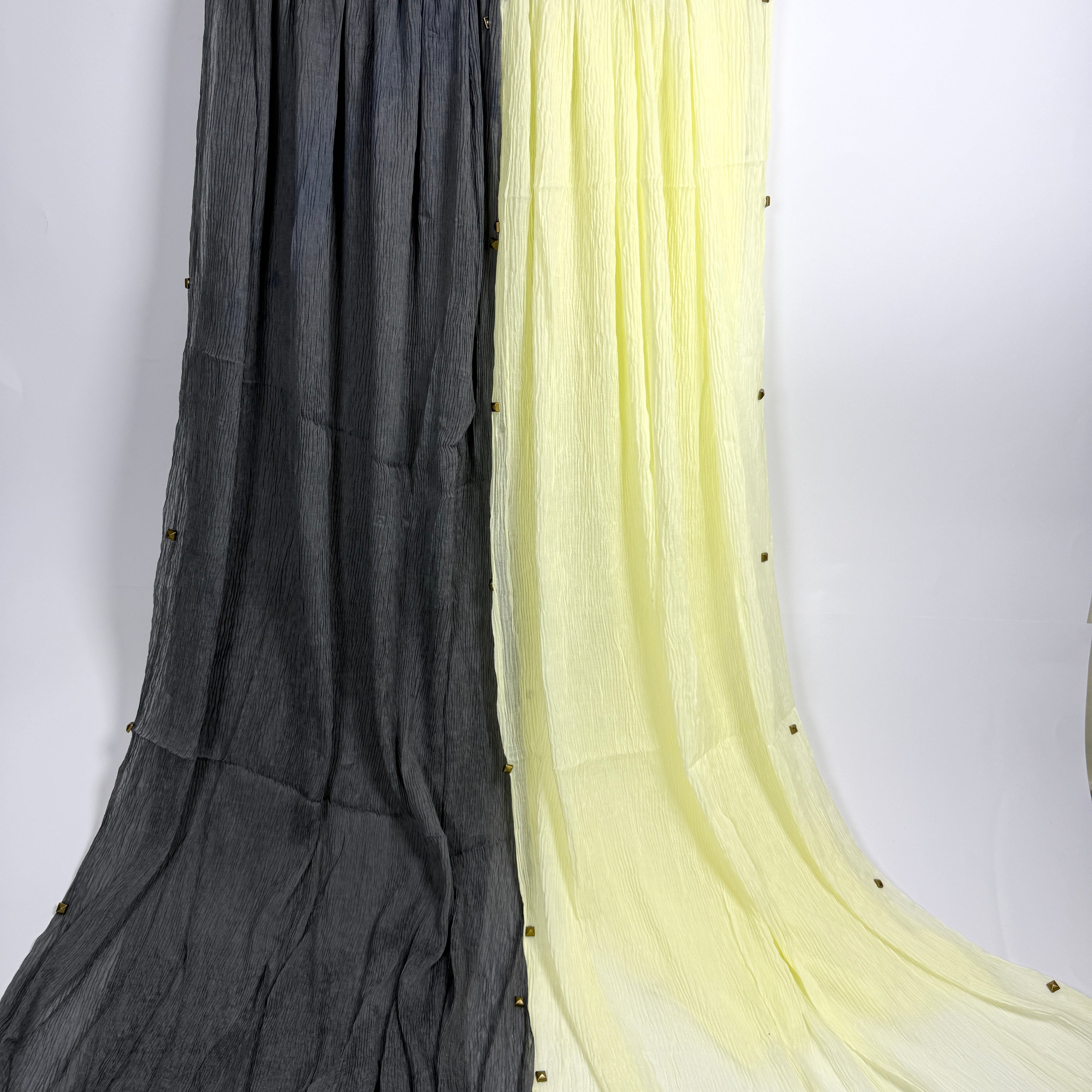 Buttoned Crinkle Scarves